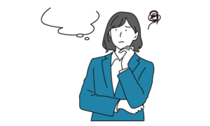 悩む女性経営者